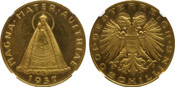 1937 Austria: Republic gold 100 Schilling NGC PL63