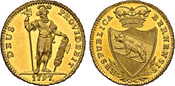 1797 Switzerland: Bern. Canton gold 2 Duplone NGC MS63 Deep Prooflike Top Pop