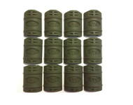 UTG 12 PIECE RUBBER RAIL GUARDS FOR PICATINNY RAILS (OLIVE DRAB GREEN)