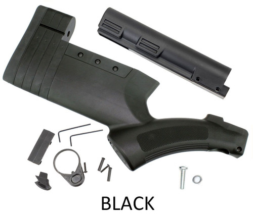 THORDSEN CUSTOMS FRS-15 GENERATION III FEATURELESS RIFLE STOCK WITH STANDARD BUFFER TUBE COVER (BLACK)