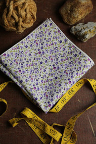 Purple Floral Pocket Square (June '16 Monthly Box)
