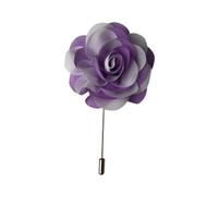 Purple & White Lapel Pin