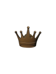 King Copper Lapel Pin