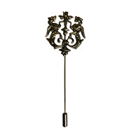 Roman Gold Crest Lapel Pin