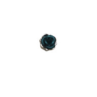 Green Rose Flower Enamel Lapel Pin