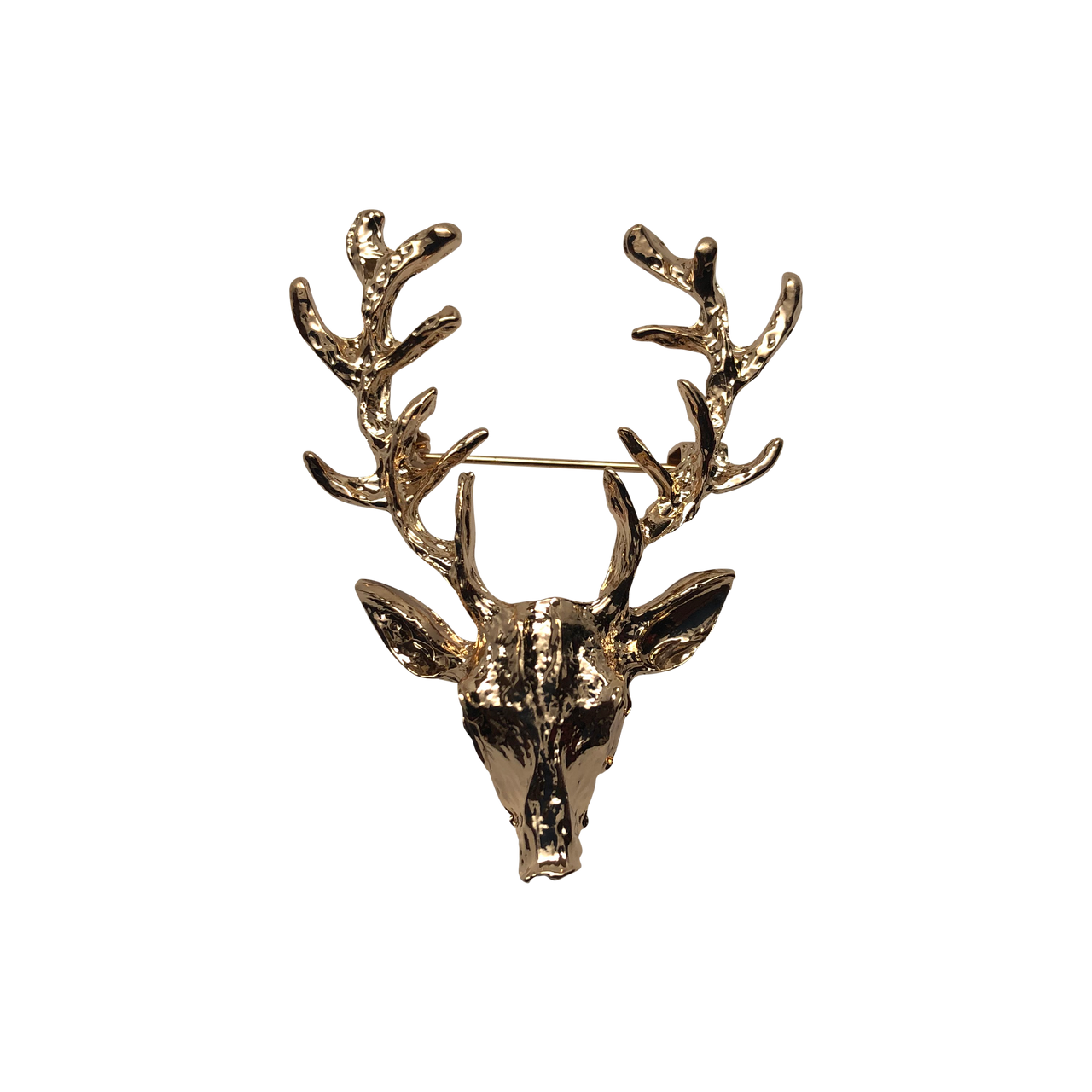 Gold Deer Head Pin - Harrison Blake Apparel