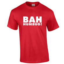 BAH HUMBUG T-Shirt Christmas Holiday Tee