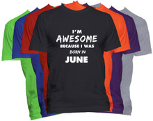JUNE Birthday Month T Shirt Born in JUNE Birthday Shirt