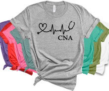 Heartbeat CNA Shirt Heart Beat EKG Design UNISEX T-Shirt