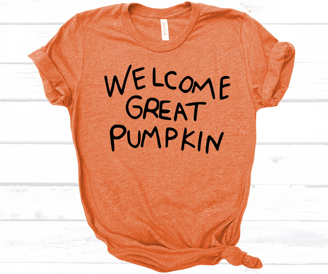 Welcome Great Pumpkin T Shirt