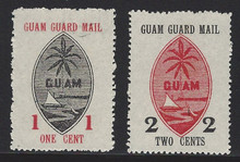 gmm03c3. Guam Guard Mail M3-M4 unused NGAI Very Fine. Scarce & Attractive set!