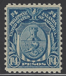 pi302c3. Philippines stamp 302 Unused LH Fresh & Very Fine. Rich color! Well Balanced Margins!