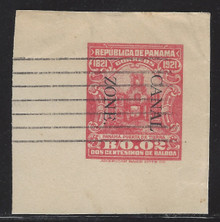 czu04o7. Canal Zone Envelope U4 Large Cut Square Used Very Fine & Scarce!