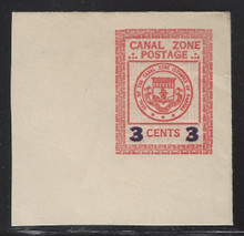 czu12e. Canal Zone Envelope U12 Large Full Corner Unused Extremely Fine. Scarce Piece!