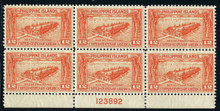 pi356e3. Philippines 356 Plate Block of 6 Unused Never Hinged VF-XF Fresh and Choice!