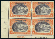 pi443e3. Philippines 443 Plate Block of 4 Unused Never Hinged Fresh & F-VF. Elusive Plate Block!