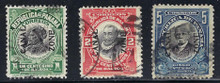 cz052f3. Canal Zone stamps 52-54 Used Very Fine. Choice Used Set!