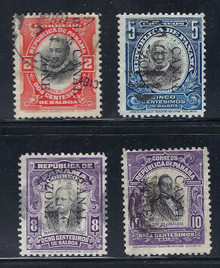 cz027a5. Canal Zone 27-30 Used Very Fine. Attractive Example of this Difficult Used Set!