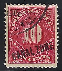 czj03c6. Canal Zone Postage Due stamp J3 Used VF-XF. Choice Used Example!