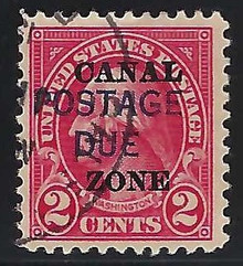 czj16c5. Canal Zone Postage Due stamp J16 Used VF-XF. Choice Used Example!