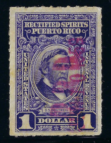 prre51c7. Puerto Rico Revenue stamp RE51 Used Very Fine. Sound and Attractive!