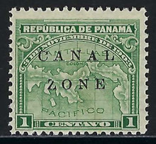 cz009c5. Canal Zone 9 Unused LH F-VF. Broken "Z" subsequently replaced by Antique letter, Important Position!