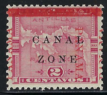 cz011c3. Canal Zone stamp 11 Unused NH F-VF+. Post Office Fresh and Bright!