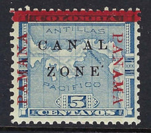 cz012h5. Canal Zone 12 variety PAMANA reading up. Unused OG VF-XF. Choice Example of this Elusive Error!