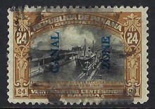 cz051c7. Canal Zone stamp 51 Used LH VF+. Large Balanced Margins!