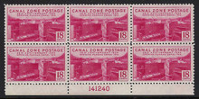 cz132e3. Canal Zone stamp 132 Plate Block of 6 Unused NH Fresh & VF-XF. Crisp and Stunning Plate Block!