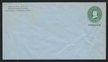 pru16c4. Puerto Rico U16 postal stationery entire Unused F-VF. Scarce & Desirable Envelope!
