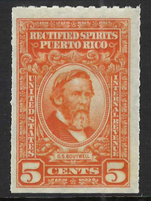 prre38c3. Puerto Rico Revenue stamp RE38 Unused NGAI VF. Fresh and Bright!