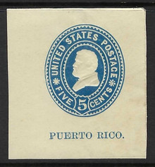 pru14a3. Puerto Rico Envelope U14 Large Cut Square Unused VF-XF. Excellent Item!