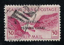 czco11c7. Canal Zone Air Post Official stamp CO11 Postally Used Very Fine, Handsome Example of Scarce stamp!