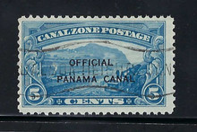 czo3e7. Canal Zone Official stamp O3 "O" over "N" variety Used CTO Very Fine. Elusive and Desirable Error!