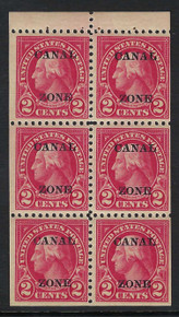 cz073a3. Canal Zone booklet pane 73a Unused NH(ST) F-VF. First printing. Fresh and Desirable!