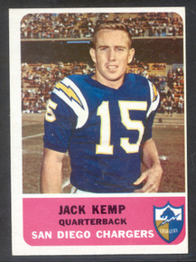 Football 1962 Fleer 79 Jack Kemp Quarterback San Diego Chargers card NRMT