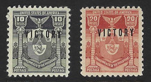 pi495c3. Philippines 495-496 Mint Never Hinged P.O. Fresh & VF-XF. Scarce & Attractive High Values!