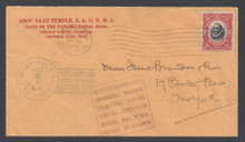cz047h2. Canal Zone 47 on attempted First Flight cover Cristobal 10-6-1920 to US. Very Scarce 2c Mt Hope ovpt on Attractive & Interesting cover.
