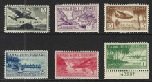 czc15c3. Canal Zone #C15-C20 Unused Never Hinged Fresh & VF-XF. Magnificent set!