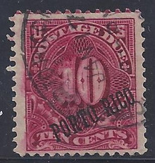 prj3e6. Puerto Rico Postage Due stamp J3a used VF-XF. Outstanding Used Example of this Scarce stamp!