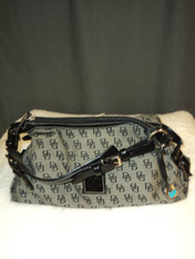 Dooney & Bourke handbag, black/gray, medium