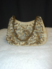 Gold- tone handbag