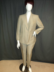 Dressbarn suit, tan, size 14W