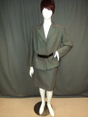 Alex Marie suit, black/white tweed, size  top 20W  bottoms 18W