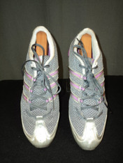 Adidas sneakers, lilac/silver metallic, size 11