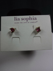 Lia Sophia, pink earrings