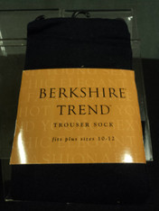 Berkshire Trend, Trouser Socks, Navy, Size 10 - 12