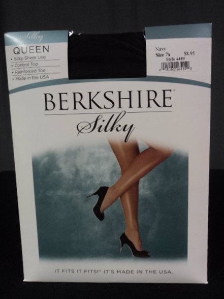 Berkshire Silky Sheers, Navy, Size 7X - Queen Catherine's Atelier