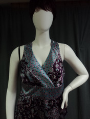 Lane bryant blouse, purple/teal/pink, size 14